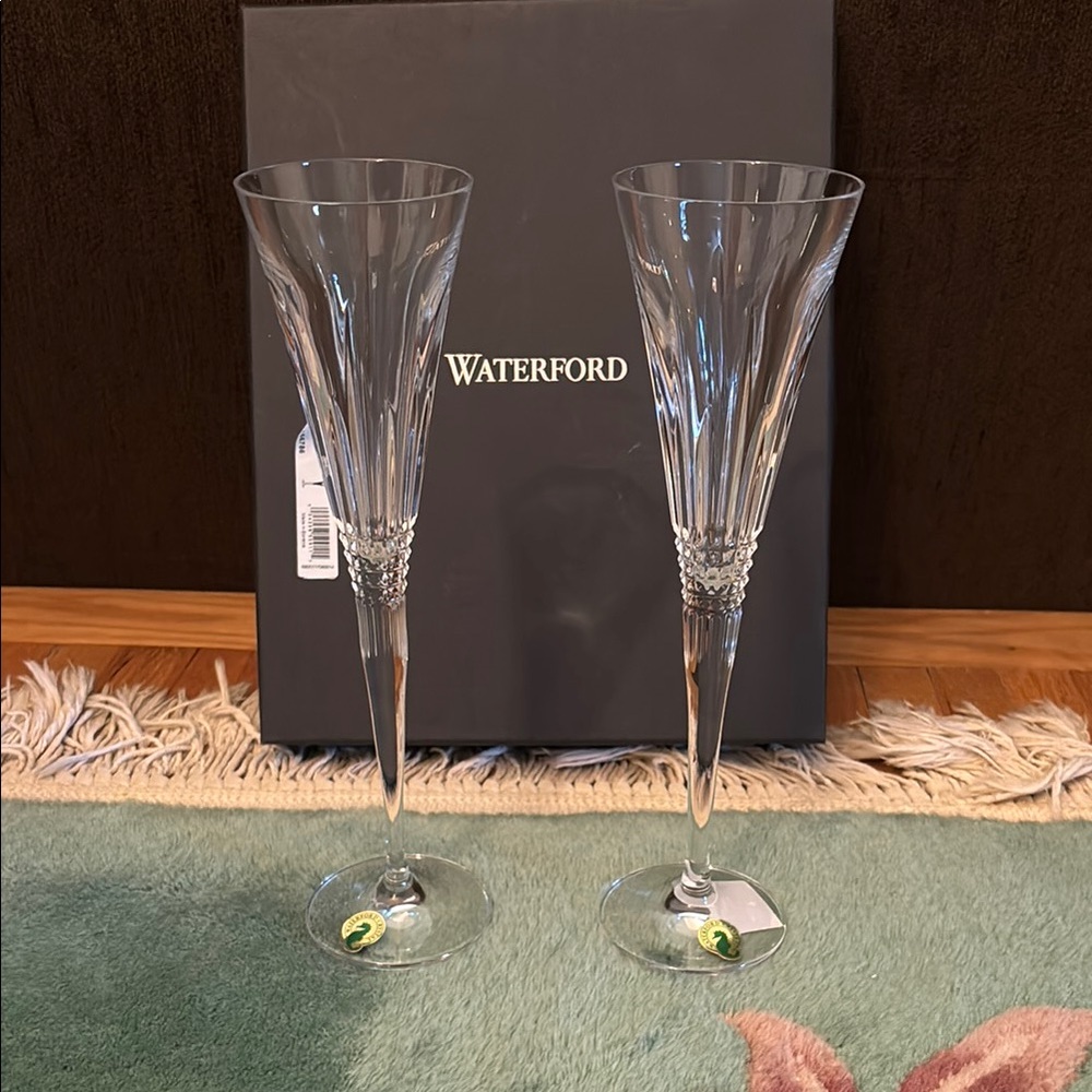Waterford Crystal Champagne Flutes